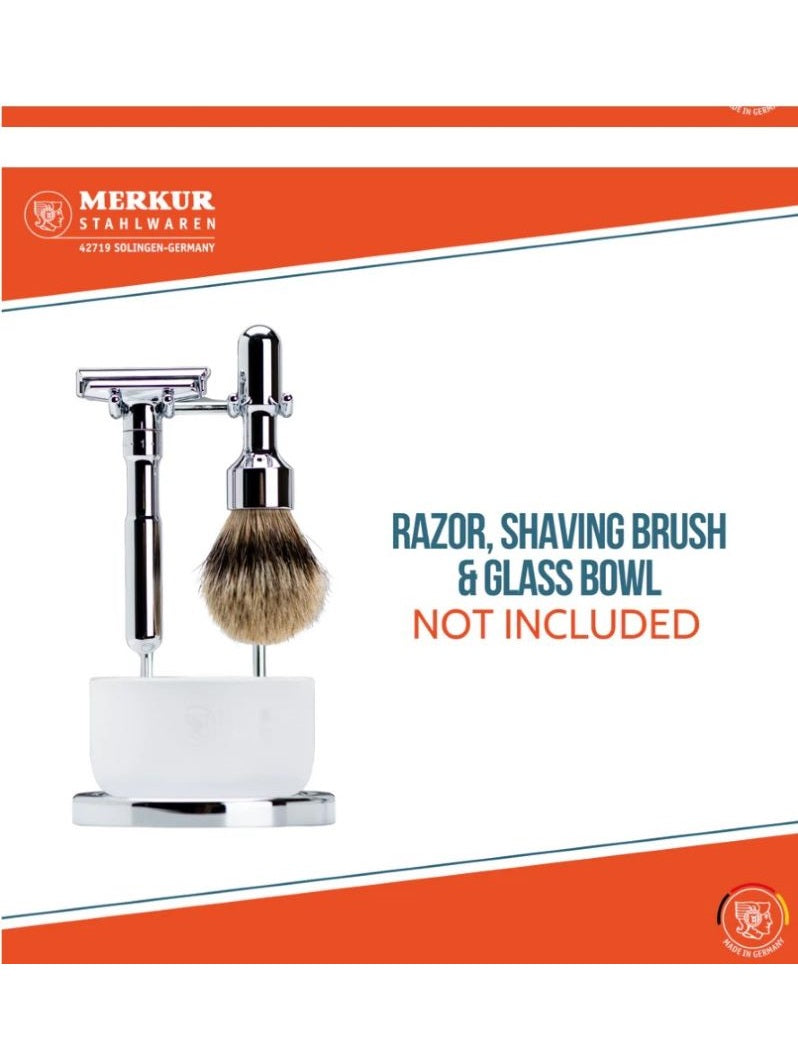 Merkur - Stand for Futur Razor and Brush, Bright Chrome Finish