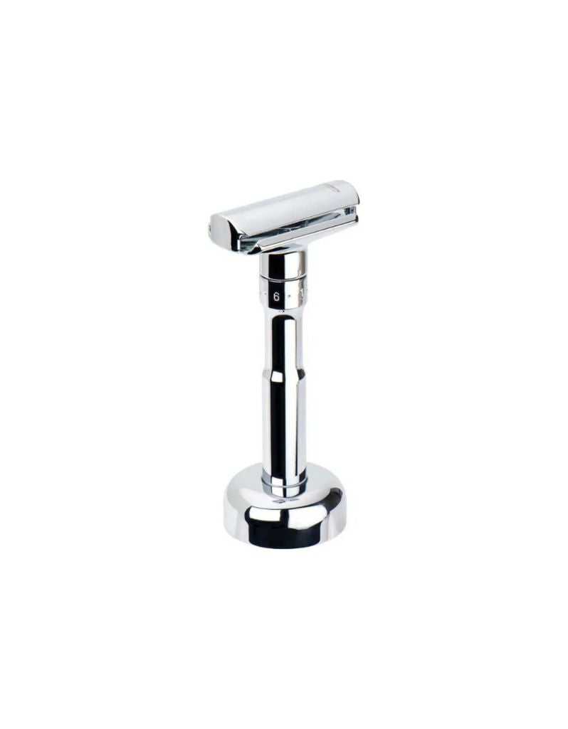 Chrome razor and stand