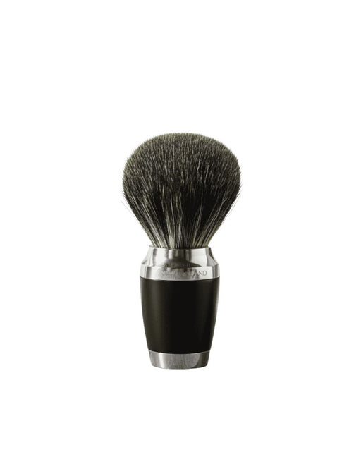 New England Shaving Company - Badger Brush, Stainless Steel and Black Resin Handle