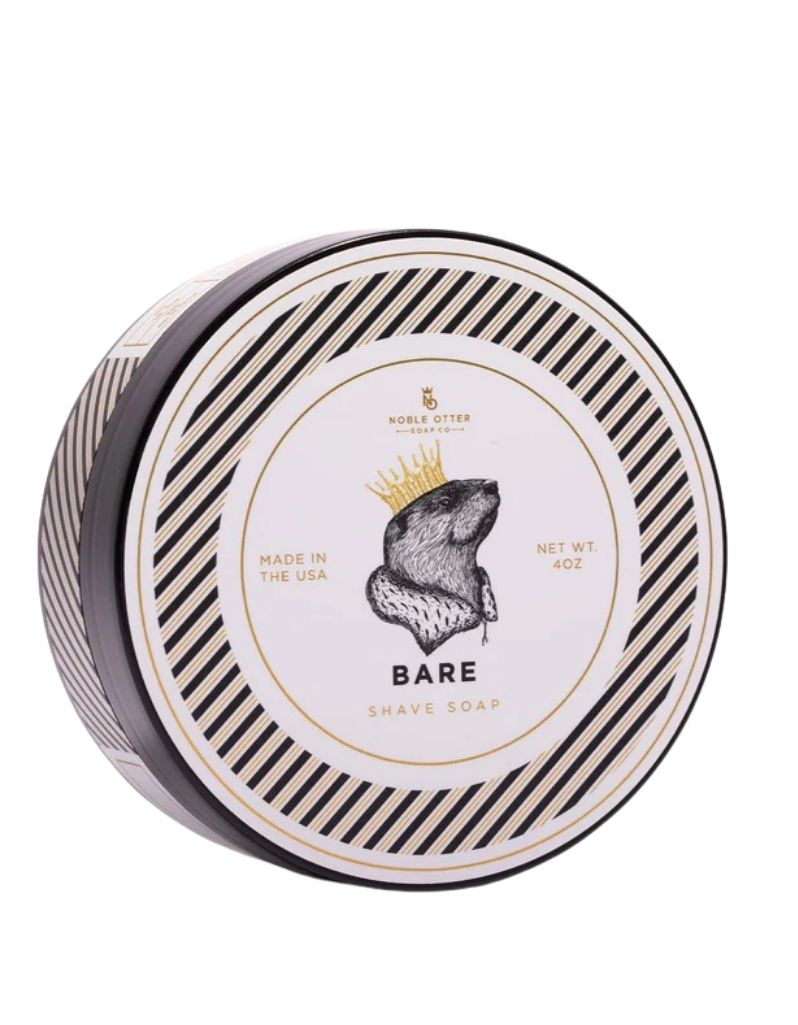 Noble Otter Soap Co. - Bare (Unscented) Shave Soap