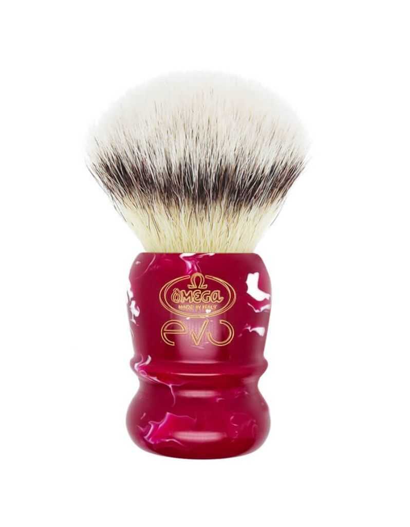 Omega - Evo Shaving Brush - Cardinal Red - E1889