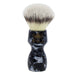 Omega - Evo Shaving Brush - Black and White Marble - E1863 - New England Shaving Company