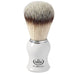 Omega - Premium Synthetic Fiber Hair Shaving Brush- White Handle - New England Shaving Company