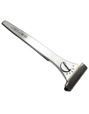 Stainless steel Parker adjustable injector razor with dial for settings