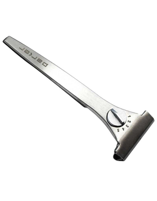Stainless steel Parker adjustable injector razor with dial for settings