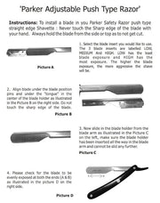 Parker - Adjustable Professional Barber Razor PTABK, Stainless Steel - New England Shaving Company