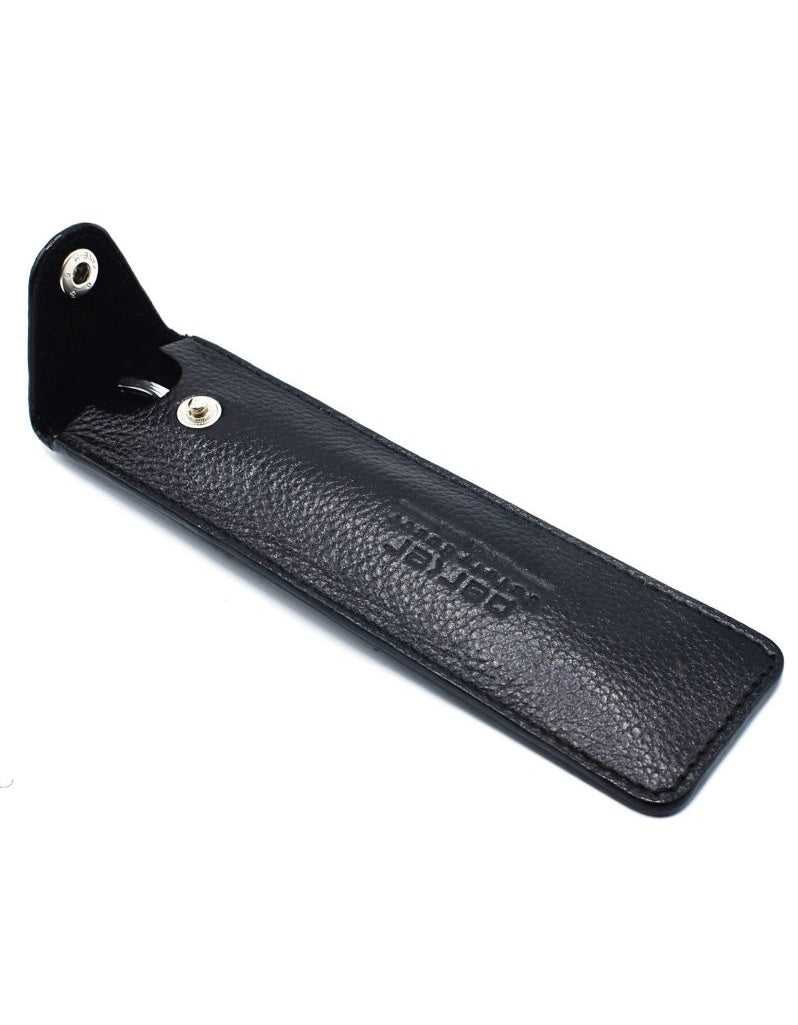 Parker - Leather Straight Razor Travel Case, Black