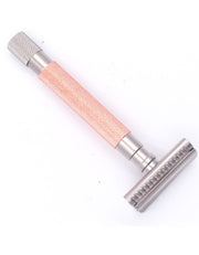 Parker Semi Slant 3 Piece Safety Razor 55SL - Rose Gold - New England Shaving Company