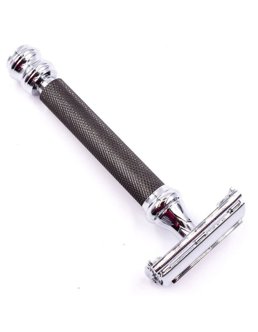 Parker Butterfly Open Safety Razor 76R - Graphite - New England Shaving Company