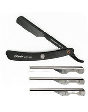 Parker - Adjustable Professional Barber Razor PTABK, Stainless Steel - New England Shaving Company