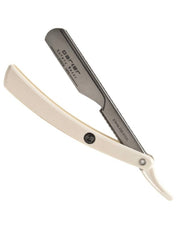Parker - Professional Barber Razor Shavette PTW, White Resin - New England Shaving Company