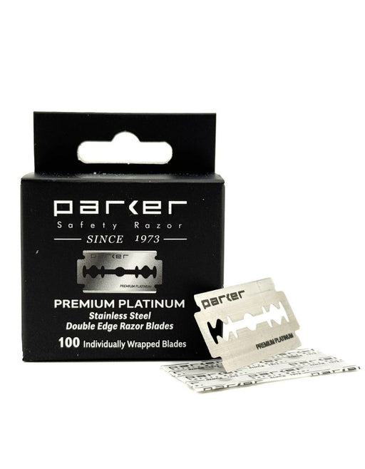 Parker - Platinum Double Edge Razor Blades, Salon Pack (100 Count)