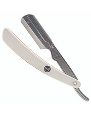 Parker - Professional Barber Razor Shavette SRW, White Resin - New England Shaving Company