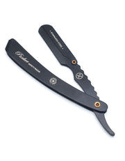 Parker - Professional Barber Razor Shavette SRXBLK, Black - New England Shaving Company
