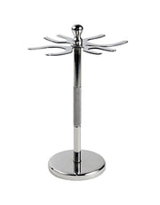 Parker - Stainless Steel 4 Prong Razor and Brush Stand - New England Shaving Company