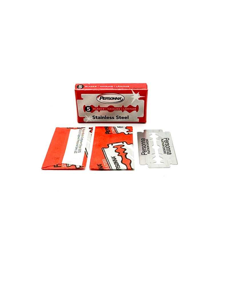 Personna Red Double Edge Razor Blades Stainless Steel. Made in Solingen Germany