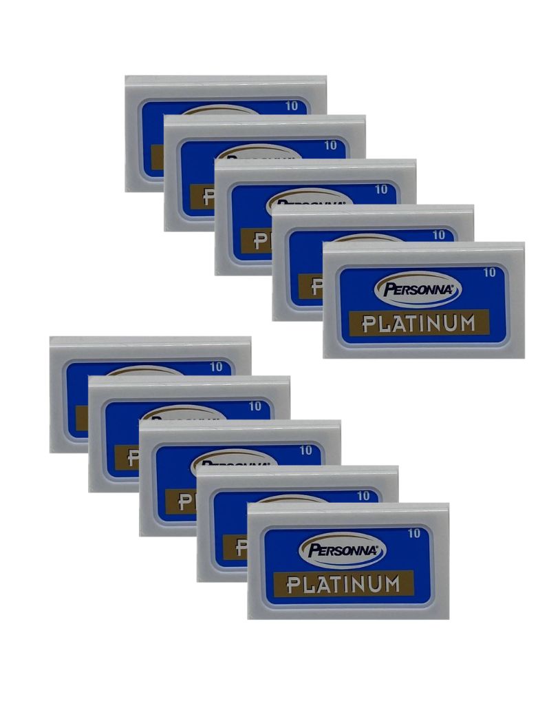 Box of Personna Platinum double edge stainless steel blades