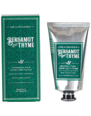 Pre de Provence Bergamot & Thyme After Shave Balm in tube, shea butter formula that soothes and hydrates sensitive skin