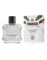 Proraso aftershave bottle and packaging on a white background