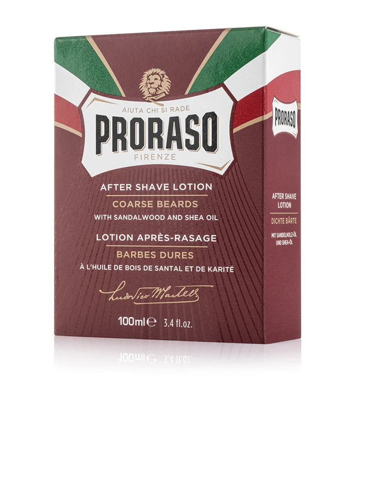 Proraso After Shave Lotion: Nourishing For Coarse Beards - Red