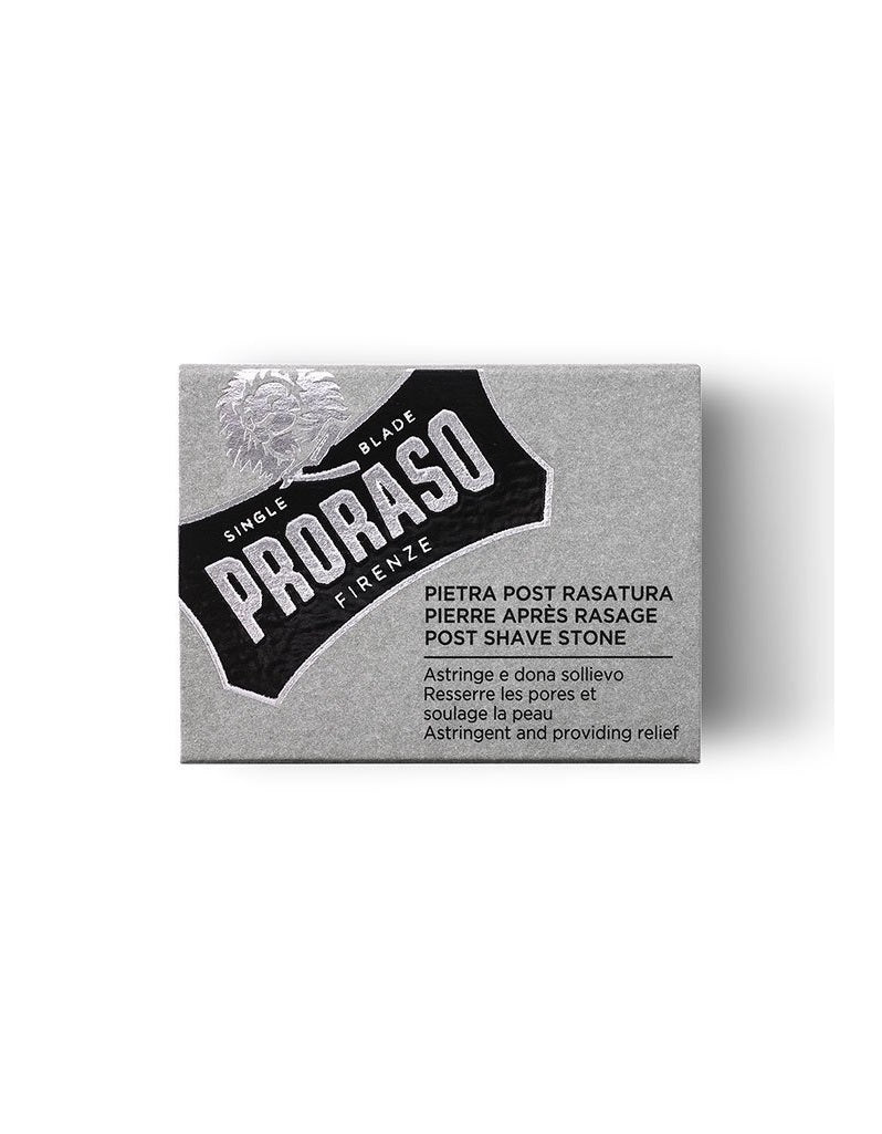 Packaging of Proraso Post Shave Stone 