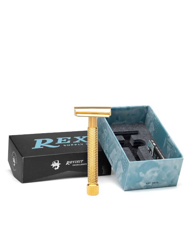 Rex Supply Co - Sentry Slant Three Piece Stainless Steel Safety Razor