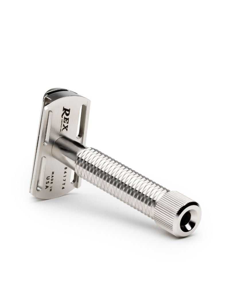 Rex Supply Co - Sentry Slant Three Piece Stainless Steel Safety Razor