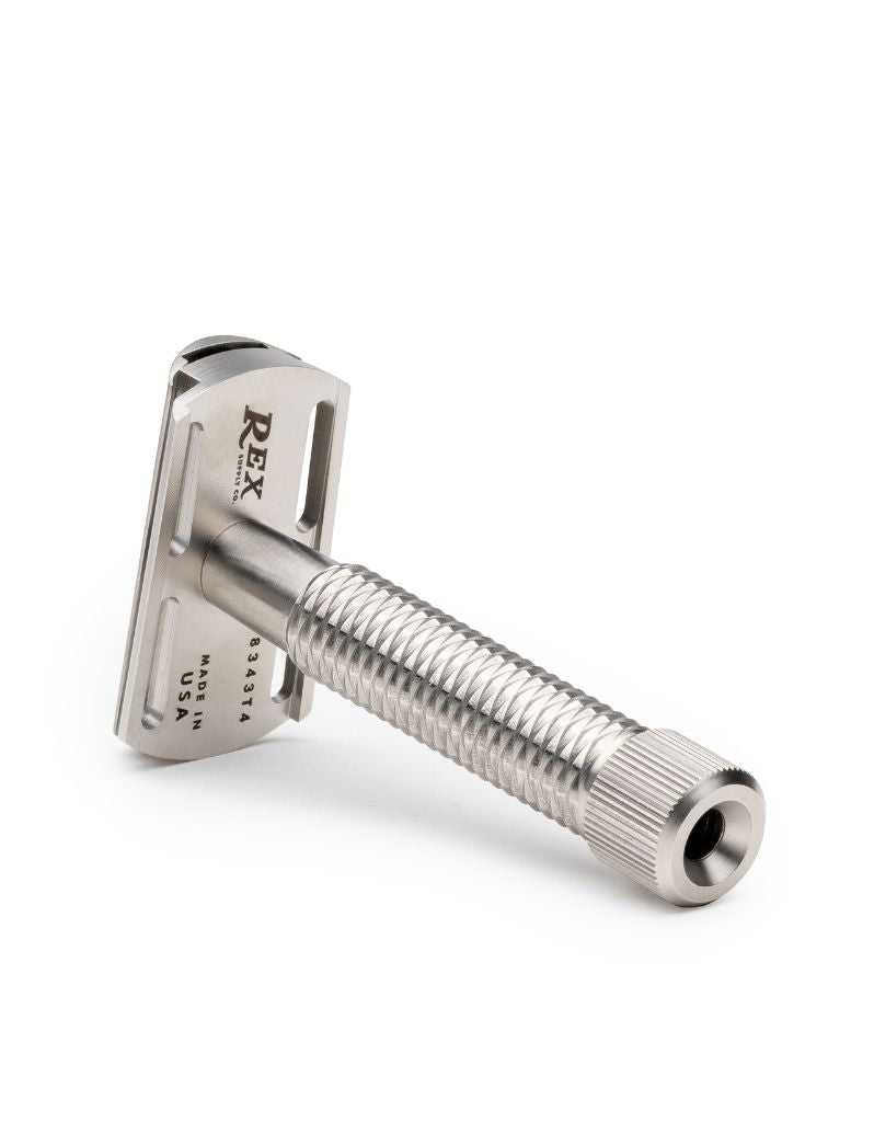Rex Supply Co - Sentry Slant Three Piece Stainless Steel Safety Razor