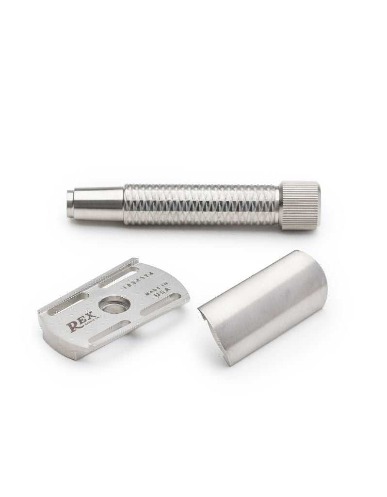 Rex Supply Co - Sentry Slant Three Piece Stainless Steel Safety Razor