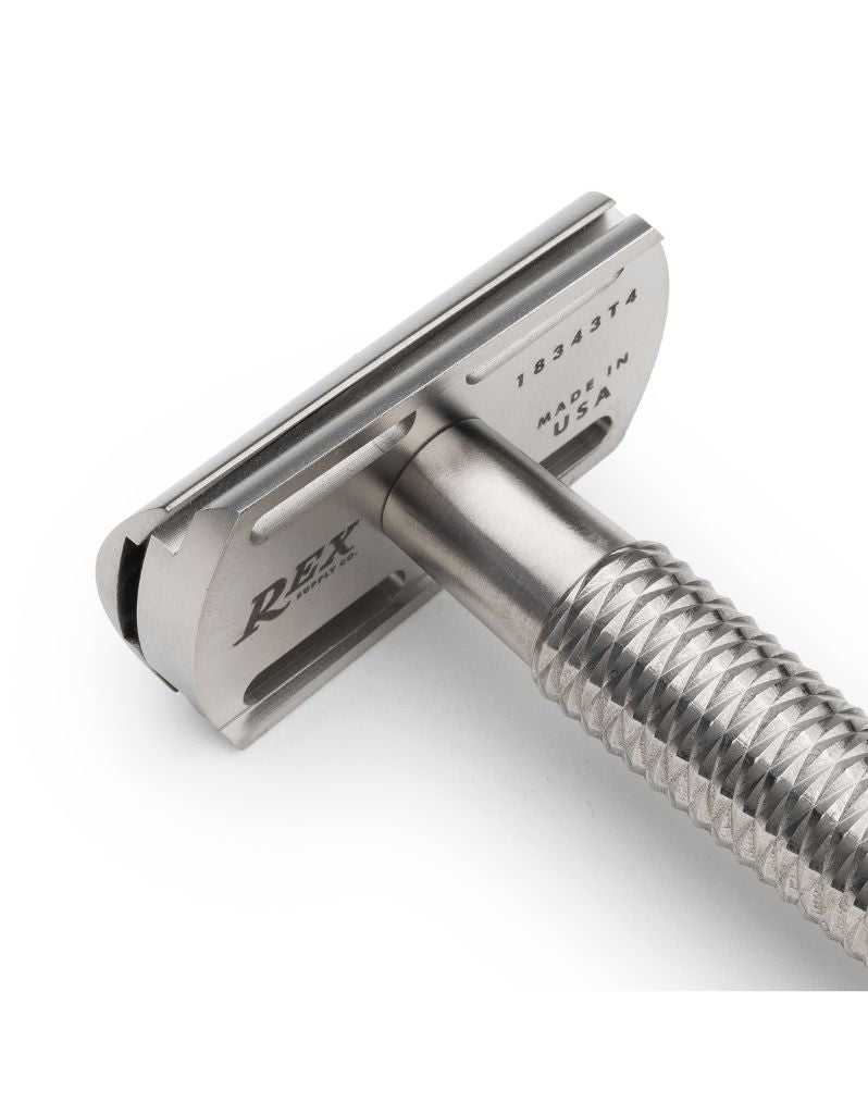 Rex Supply Co - Sentry Slant Three Piece Stainless Steel Safety Razor