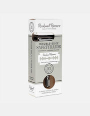 Rockwell R1 Rookie Series safety razor box, gunmetal chrome