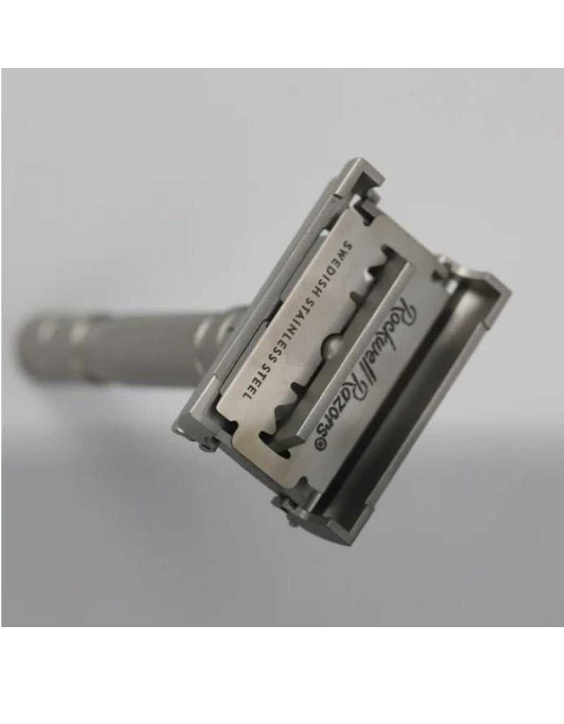 Rockwell - T2 Twist-To-Open Adjustable Safety Razor in Stainless Steel