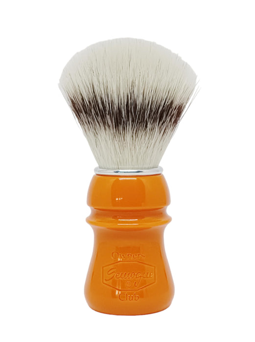 Semogue - Owner's Club C5 Synthetic Sylver Bristle Shaving Brush, Butterscotch Handle, 24mm