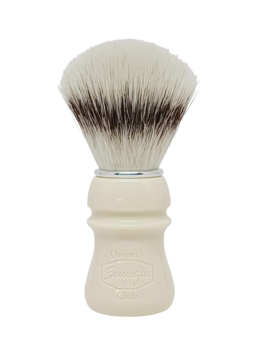 Semogue - Owner's Club C5 Synthetic Sylver Bristle Shaving Brush, Taj Handle, 24mm