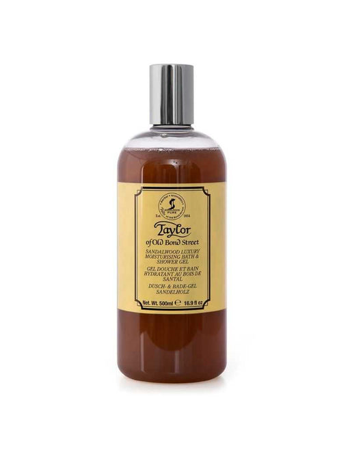 Bottle of Taylor of Old Bond Street soap on a white background
