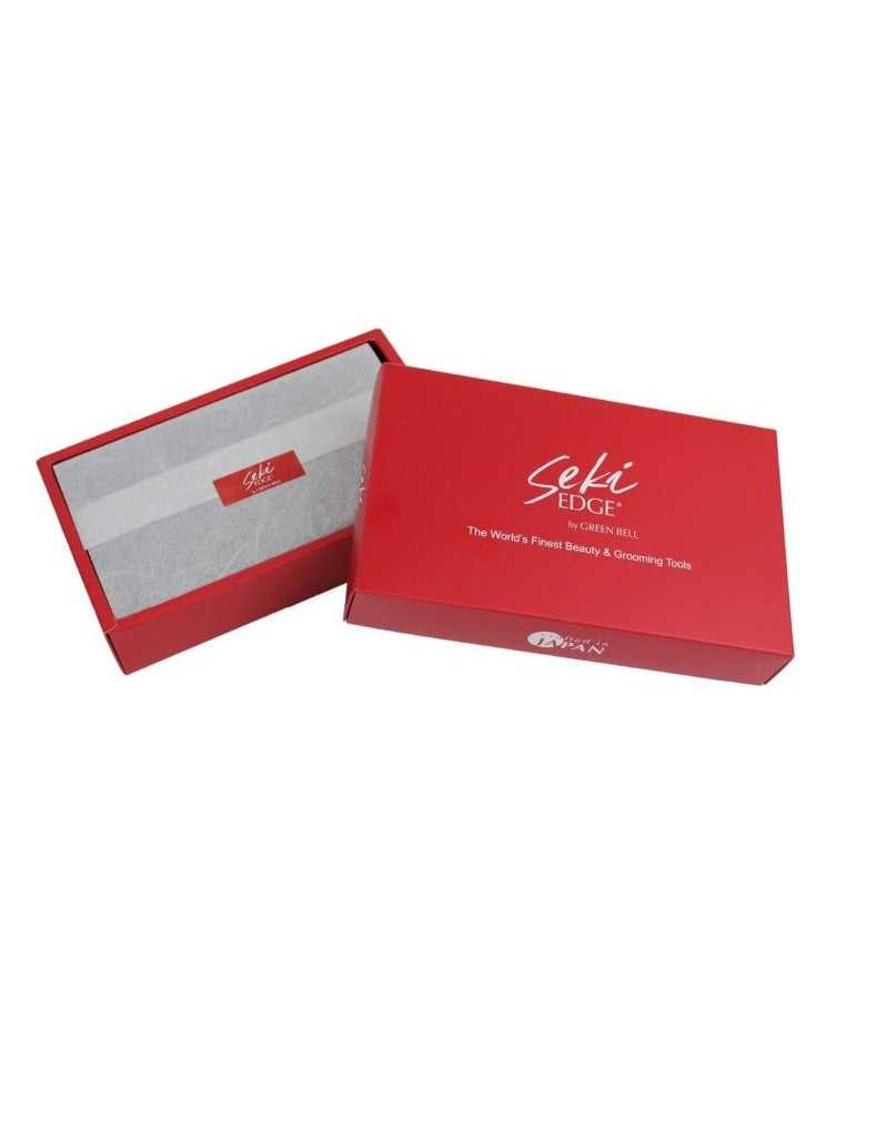 Red box with a white interior on a white background