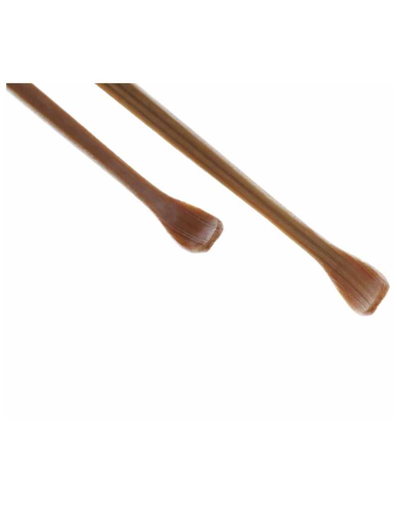 Two bamboo ear picks with a spoon-like end, part of the Seki Edge traditional bamboo ear care set.