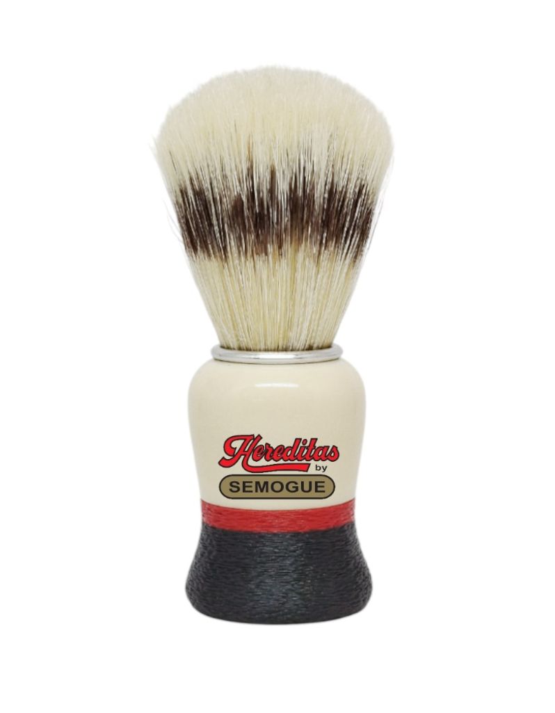 Semogue - 1520 Hereditas Extra (IB) Boar Bristle Shaving Brush, Resin and PLA Handle, 21mm