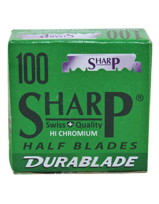 Sharp Hi-Chromium Half Blades box for shavette razors