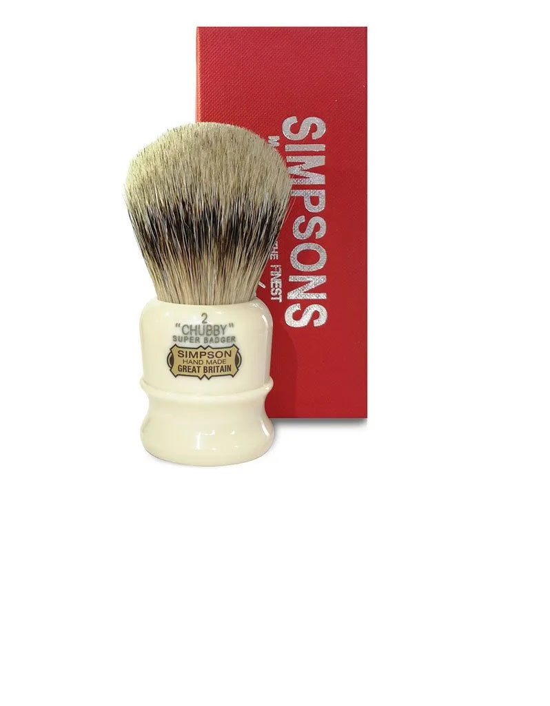 Simpson - Chubby 2 Shaving Brush, Super (Silvertip) Badger