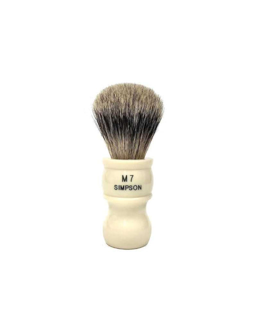 Simpson M7 Shaving brush with best badger bristles on a white background