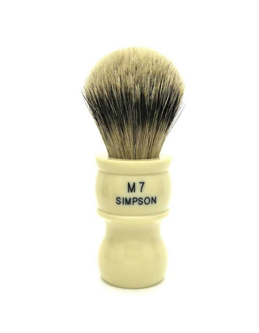 Simpson M7 Shaving brush with Super Badger (Silvertip) bristles