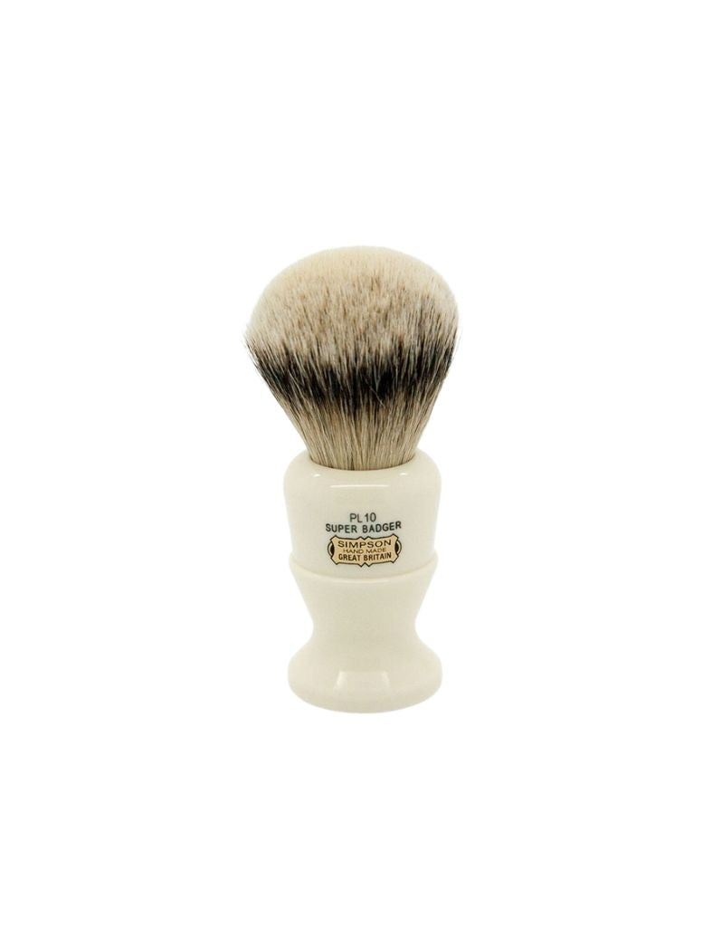 Simpson - Polo PL10 Shaving Brush, Super (Silvertip) Badger