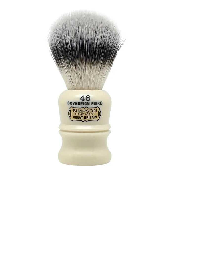 Simpson Berkeley 46 shaving brush with compact handle and synthetic knot