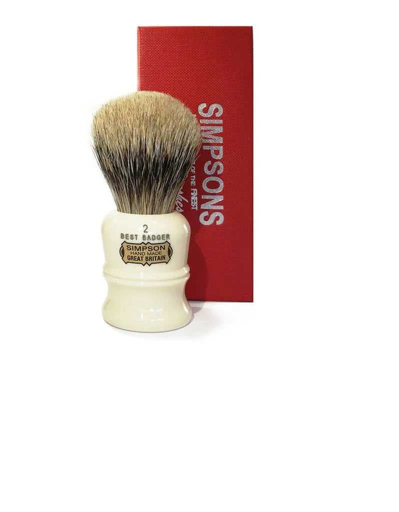 Simpson Duke 2 Best Badger Shaving Brush with compact ergonomic handle