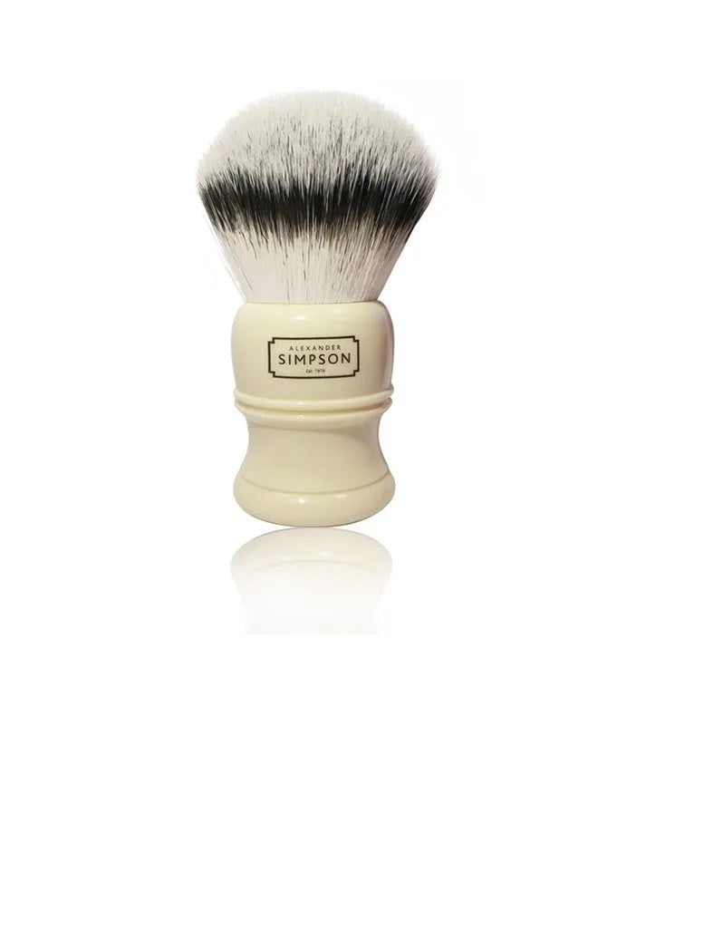 Alexander Simpson Trafalgar T1 shaving brush with 23mm synthetic knot and compact handle