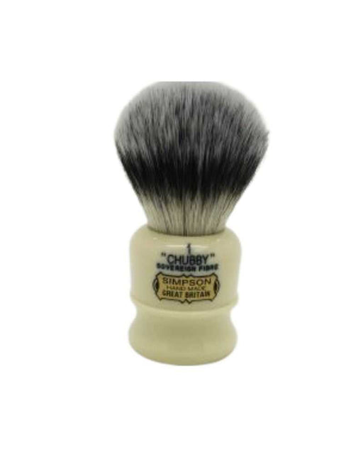 Simpson Chubby 1 Shaving brush with Sovereign Fiber on a white background