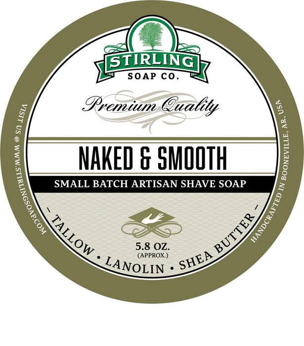 Stirling Soap Co. - Naked & Smooth Shaving Soap