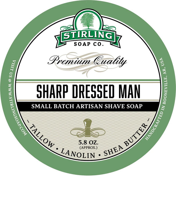 Stirling Soap Co. -Sharp Dressed Man Shaving Soap