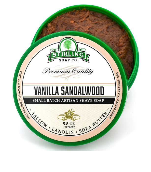 Stirling Soap Co. -Vanilla Sandalwood Shaving Soap